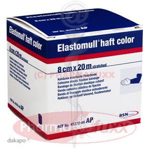 ELASTOMULL haft color 20mx8cm blau Fixierb., 1 Stk