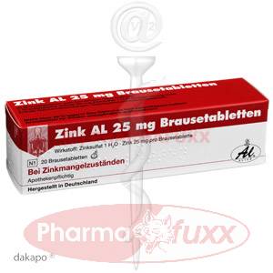 ZINK AL 25 mg Brausetabl., 20 Stk