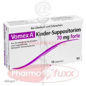 VOMEX A forte 70 mg Kindersuppos., 10 Stk