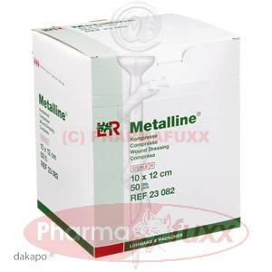 METALLINE Kompressen 10x12cm steril, 50 Stk