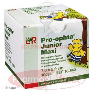 PRO OPHTA Junior maxi Okklusionspflaster, 100 Stk