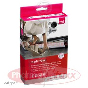 TRAVEL Kniestr.Gr.M schwarz m.Sp., 2 Stk