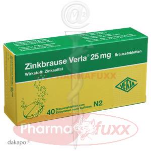 ZINKBRAUSE Verla 25 mg Brausetabl., 40 Stk