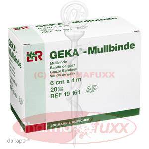 MULLBINDEN GEKA 6cmx4m, 20 Stk