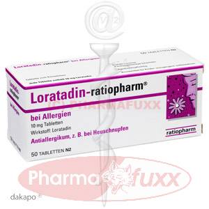LORATADIN ratiopharm b.Allergien 10 mg Tabl., 50 Stk