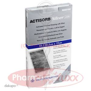 ACTISORB 220 Silver 19x10,5 cm steril Kompressen, 10 St