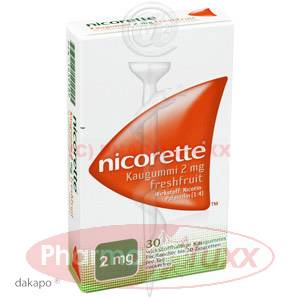 NICORETTE 2 mg Freshfruit Kaugummi, 30 Stk