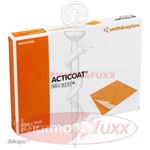 ACTICOAT 5x5cm antimikrobielle Wundauflage, 5 Stk
