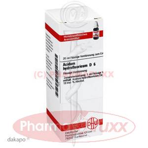 ACIDUM HYDROFLUORICUM D 6 Dil., 20 ml