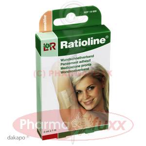 RATIOLINE sensitive Wundschnellverband 4cmx1m, 1 Stk