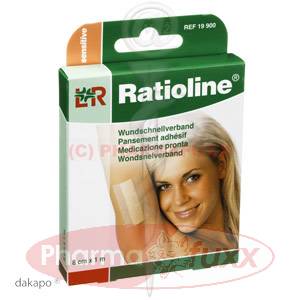 RATIOLINE sensitive Wundschnellverband 8cmx1m, 1 Stk