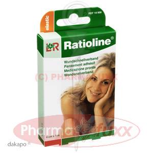 RATIOLINE elastic Wundschnellverband 4cmx1m, 1 Stk