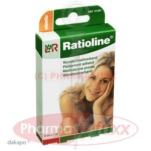 RATIOLINE elastic Wundschnellverband 6cmx1m, 1 Stk