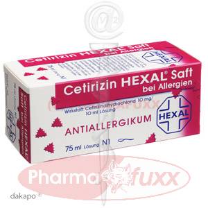 CETIRIZIN HEXAL Saft b. Allergien, 75 ml