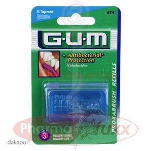 GUM Proxabrush Ersatzbuersten 0,7mm Tanne, 8 Stk