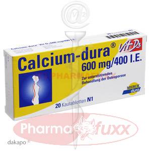 CALCIUM DURA Vit. D3 600 mg Kautabl., 20 Stk