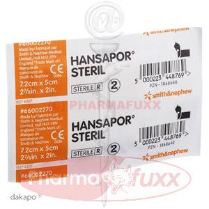 HANSAPOR steriler Wundverband 7,2x5cm, 1 Stk