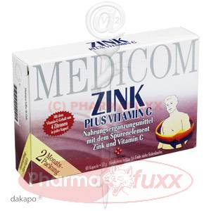 MEDICOM Zink mit Vitamin C Kapseln, 60 Stk