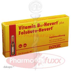 VITAMIN B 12 Folsaeure Hevert Amp.-Paare, 10 ml