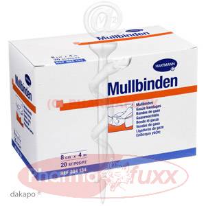 MULLBINDEN Hartmann 4mx8cm 304134, 20 Stk