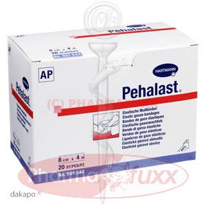 PEHALAST 4mx8cm elast.Mullbinde lose, 20 Stk