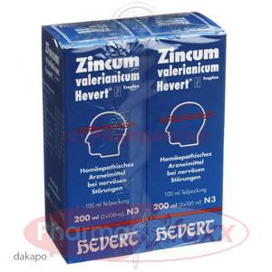 ZINCUM VALERIANICUM Hevert N Tropfen, 200 ml