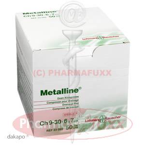 METALLINE Drain Kompressen 6x7cm, 50 Stk