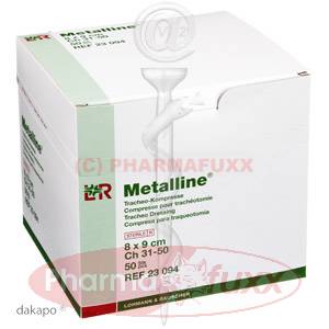 METALLINE Tracheo Kompressen 8x9cm, 50 Stk
