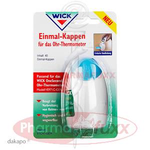 WICK Einmalkappen fuer Ohrthermometer, 40 Stk