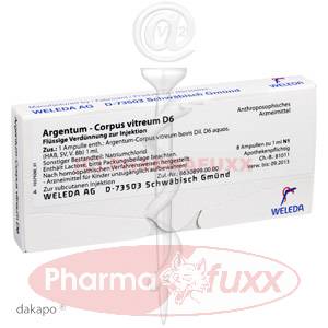 ARGENTUM CORPUS Vitreum D 6 Amp., 8 ml