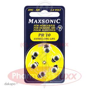 BATTERIEN f.Hoergeraete Maxsonic PR10, 6 Stk