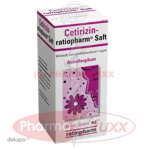 CETIRIZIN ratiopharm Saft, 75 ml