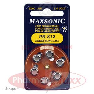 BATTERIEN f.Hoergeraete Maxsonic PR312, 6 Stk