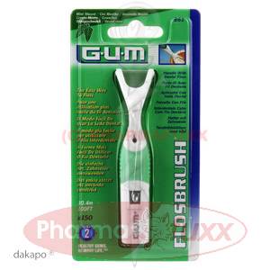 GUM Flosbrush Halter m.Zahnseide mint, 1 Stk