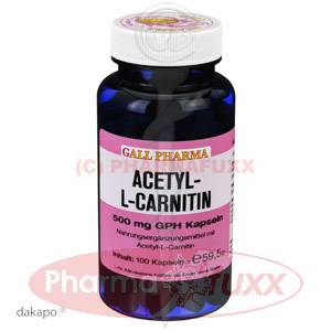 ACETYL L CARNITIN 500 mg Kapseln, 100 Stk