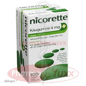 NICORETTE 4 mg mint Kaugummi, 105 Stk