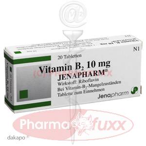 VITAMIN B 2 10 mg Jenapharm Tabl., 20 Stk