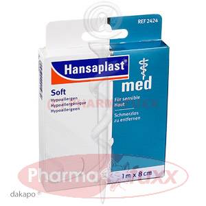 HANSAPLAST med Soft Pfl.ohne Silber 1mx8cm 02424, 10 St
