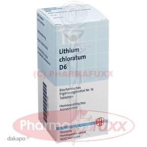 BIOCHEMIE 16 Lithium chloratum D 6 Tabl., 200 Stk