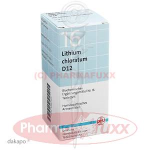 BIOCHEMIE 16 Lithium chloratum D 12 Tabl., 200 Stk