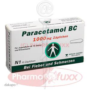 PARACETAMOL BC 1000 mg Suppos., 10 Stk