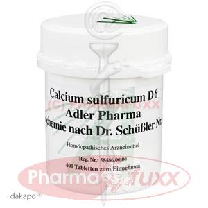 BIOCHEMIE Adler 12 Calcium sulf.D6 Adl.Ph. Tabl., 400 S