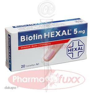 BIOTIN HEXAL 5 mg Tabl., 20 Stk