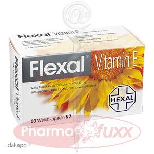 FLEXAL Vitamin E 600 Kapseln, 50 Stk