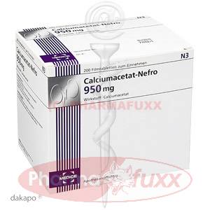 CALCIUMACETAT NEFRO 950 mg Filmtabl., 200 Stk