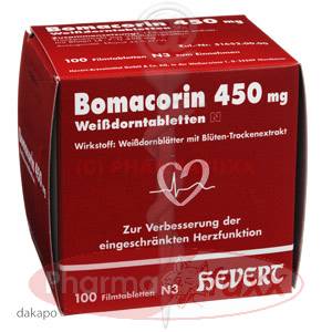 BOMACORIN 450 mg Weissdorn Tabl.N Filmtabl., 100 Stk