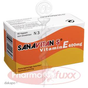 SANAVITAN S Vitamin E 400 mg Kapseln, 60 Stk