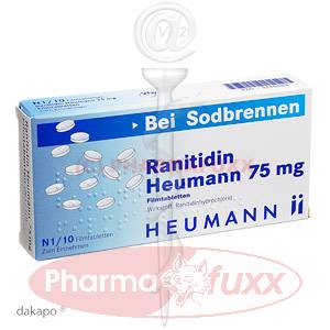 RANITIDIN Heumann 75 mg Filmtabl., 10 Stk