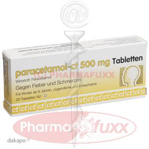 PARACETAMOL- CT 500 mg Tabl., 20 Stk