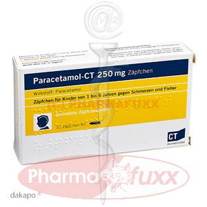 PARACETAMOL- CT 250 mg Kleinkdr.Suppos., 10 Stk
